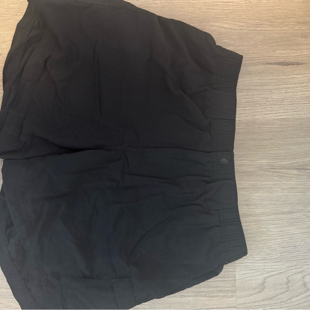 Women's Black Cargo Shorts